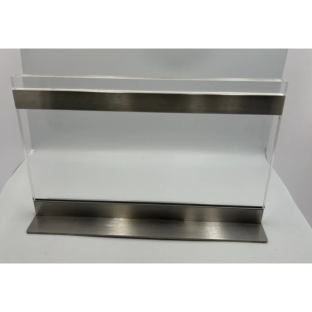 THMINS Acrylic Magnetic Knife Block Double Sided Clear Kitchen Knife 16 X 10 NIB